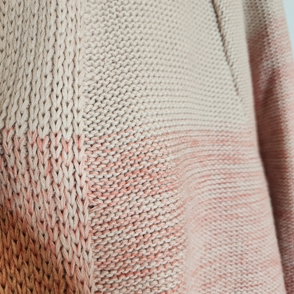 Torrid Pink Ombre Stripe Slouchy Duster Knit Sweater.  Size large (0) - Picture 10 of 16